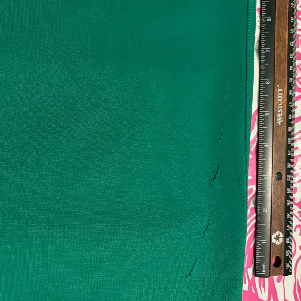 🌿 Lilly Pulitzer UPF 50+ 30.5" Alwyn High Rise Pant, Fiddle Leaf Green, FLAWED - Picture 8 of 16